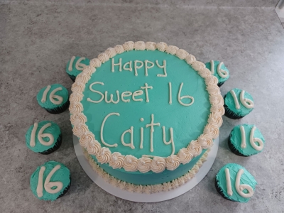 Birthday Cake and Cupcakes